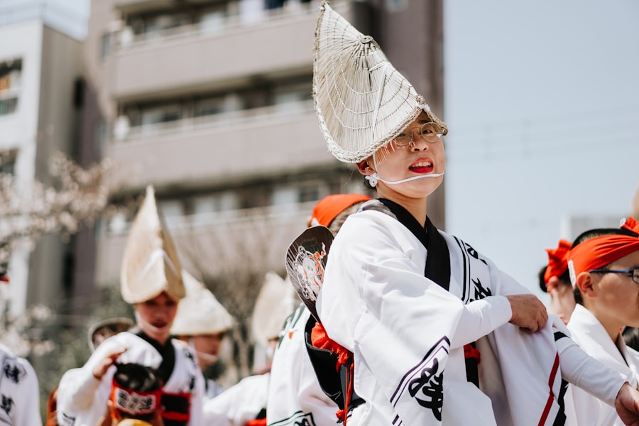 A dancer at a local festival